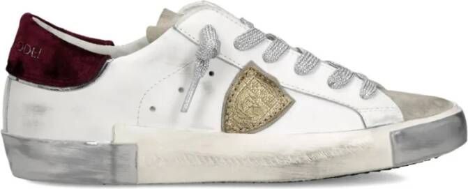 Philippe Model Witte Leren Sneakers