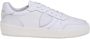 Philippe Model Witte Leren Sneakers met Logo Details White Heren - Thumbnail 1