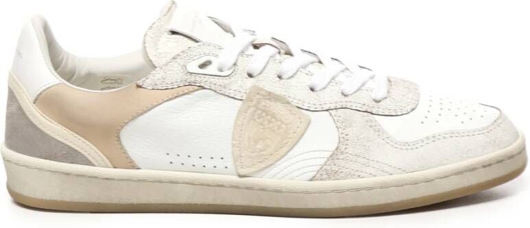 Philippe Model Witte Leren Sneakers met Suède Details - Foto 2