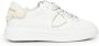 Philippe Model Witte Leren Sneakers met Zilveren Details - Thumbnail 1