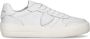 Philippe Model Witte leren sneakers met zilveren logo White Heren - Thumbnail 1