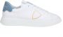 Philippe Model Witte Leren Sneakers Vetersluiting White Heren - Thumbnail 1