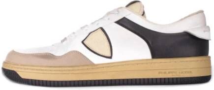 Philippe Model Witte High-top Sneakers van Maïs Microvezel White Heren