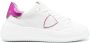 Philippe Model Logo Leren Sneakers Witte Leren Temple Sneakers met Metallic Details White Dames - Thumbnail 1