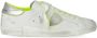 Philippe Model Vintage Distressed Lace-Up Sneakers White Heren - Thumbnail 7