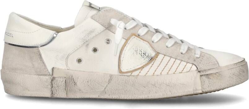 Philippe Model Witte platte schoenen Paris sneaker White Heren