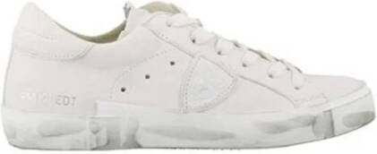 Philippe Model Witte Sneakers met Uniek Ambachtelijk Ontwerp White Heren