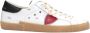 Philippe Model Witte Sneakers Leder Katoen Rubber Zool Multicolor Heren - Thumbnail 1