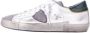 Philippe Model Witte Sneakers Logo Suède Rubberen Zool White Heren - Thumbnail 13