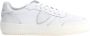 Philippe Model Witte Sneakers met Logo Patch en Contrasterende Hiel White - Thumbnail 40