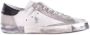 Philippe Model Paris X Sneaker van leer en wit suède met zwarte spoiler Wit - Thumbnail 5