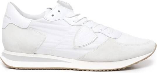 Philippe Model Trpx sneakers van nylon en suède White Heren