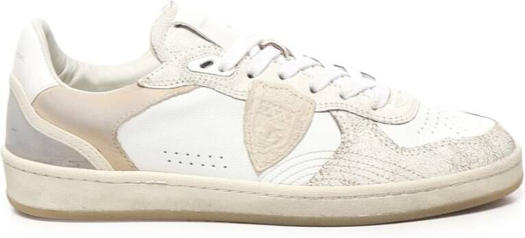 Philippe Model Lage Sneakers PGLD VC01 PGAL-VEAU CRACKLE_BLANC SABLE