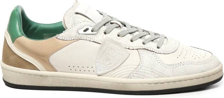 Philippe Model Witte Sneakers met Suède Details - Foto 2