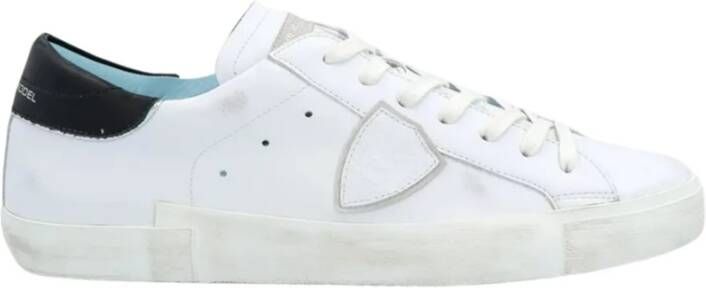 Philippe Model Wit Zwart Sneakers Stijlvol en Comfortabel White