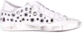 Philippe Model Witte Sneakers met Zij- en Achterlogo