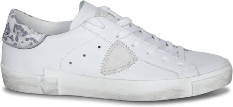 Philippe Model Luipaardprint Sneakers voor Vrouwen White Dames