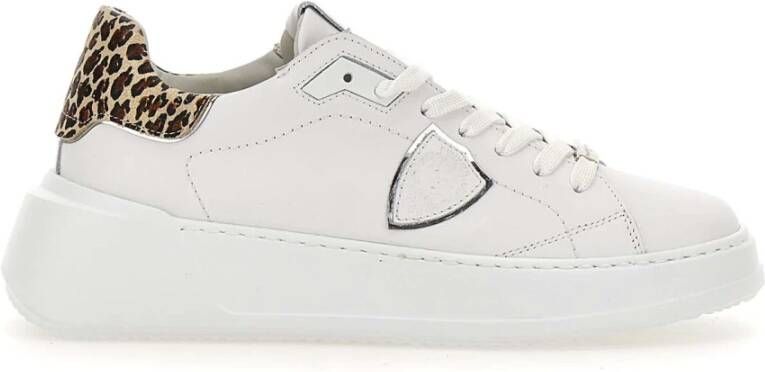 Philippe Model Dierenprint Lage Top Sneakers White Dames