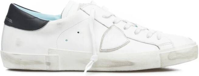 Philippe Model Wit Zwart Sneakers Stijlvol en Comfortabel White