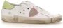 Philippe Model Prsx Witte Sneakers met Verouderd en Slangeneffect White Dames - Thumbnail 11