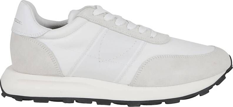 Philippe Model Low-Top Sneakers Textured White Leather Sneakers With Aesthetic in wit - Foto 3
