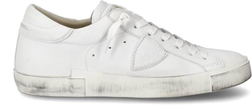Philippe Model Witte Sneakers met Uniek Ambachtelijk Ontwerp White Heren - Foto 4