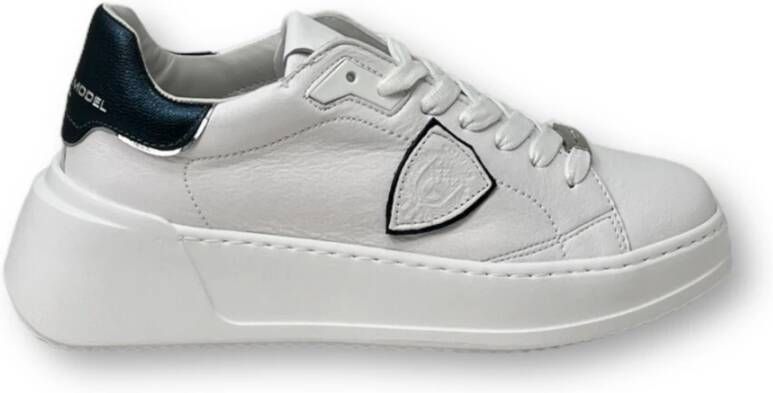 Philippe Model Witte Tres Temple Lage Top Sneakers White Dames