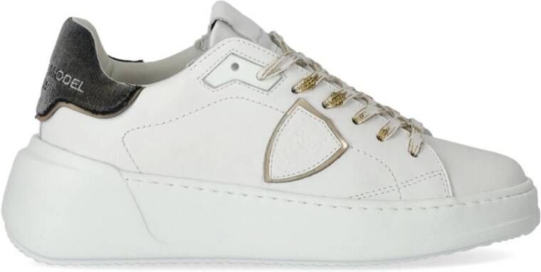 Philippe Model Witte Tres Temple Lage Top Sneakers White Dames