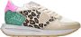 Philippe Model Zilveren Flicks Tropez Haute Low Sneaker Multicolor Dames - Thumbnail 1