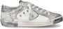 Philippe Model Glitter Sneaker met Logo Details Gray Dames - Thumbnail 8