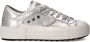 Philippe Model Zilveren Leren Sneakers met Metalen Detail Gray Dames - Thumbnail 7