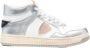 Philippe Model Witte Zilveren High Top Sneakers White Dames - Thumbnail 1