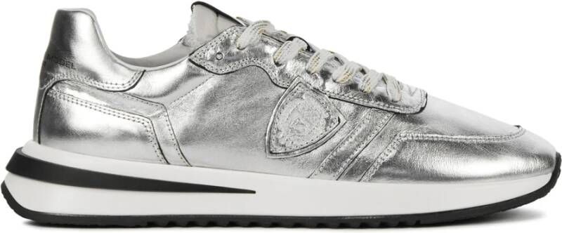 Philippe Model Sneakers Dames Lage sneakers Damesschoenen Leer Tropez 2.1 metal Zilver