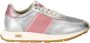 Philippe Model Zilveren Leren Sneakers met Roze Details Multicolor Dames - Thumbnail 1