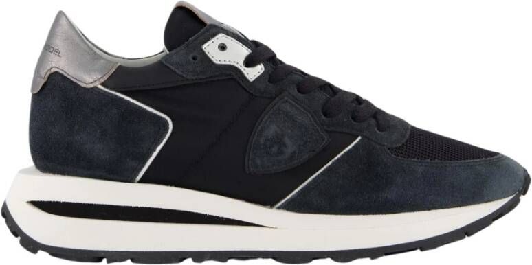 Philippe Model Zwarte Hoge Sneaker Black Dames