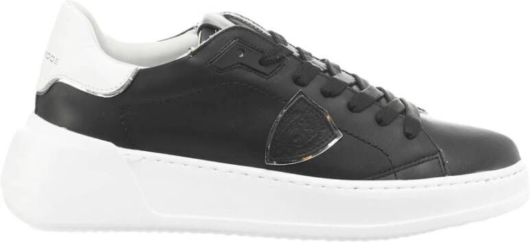 Philippe Model Tres Temple Sneakers: Schone vormen Italiaanse materialen Black Dames