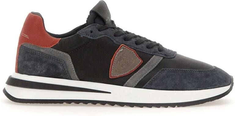 Philippe Model Zwarte Sneakers Multicolor Heren