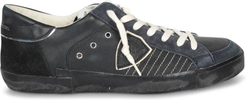 Philippe Model Zwarte Suède Lage Sneakers