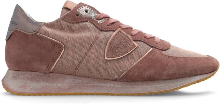 Philippe Model Zwarte Trpx Lage Sneakers Pink Dames