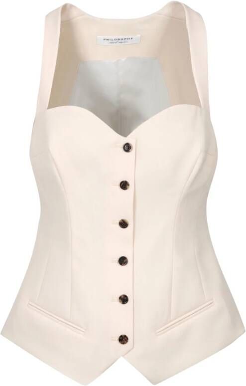 Philosophy di Lorenzo Serafini Mouwtjesloze top met bretels