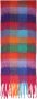 Pieces Regenboog Geruite Fringe Sjaal - Thumbnail 1