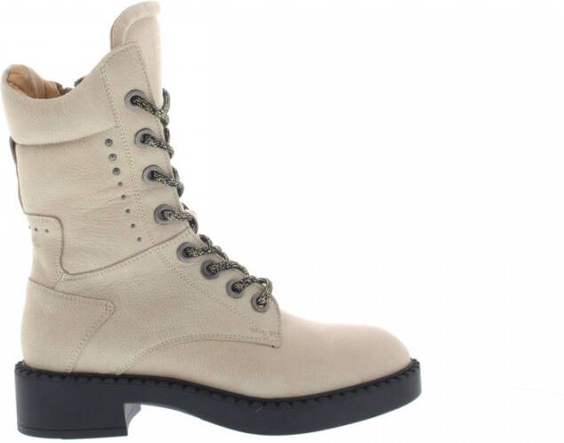 Piedi Nudi Lace up Boots Beige Dames