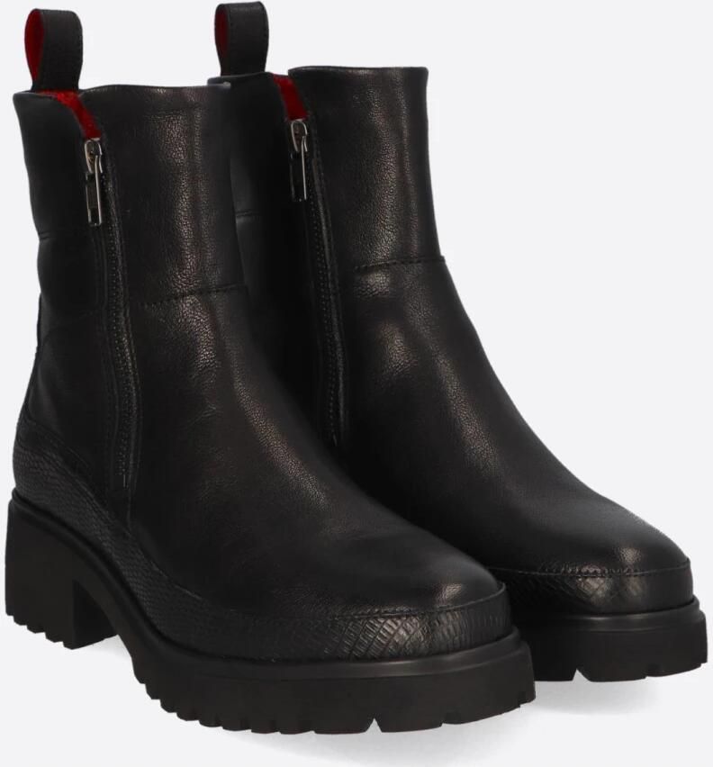 Piedi Nudi Coco Dames Enkellaarsjes Leer Zwart - Foto 2