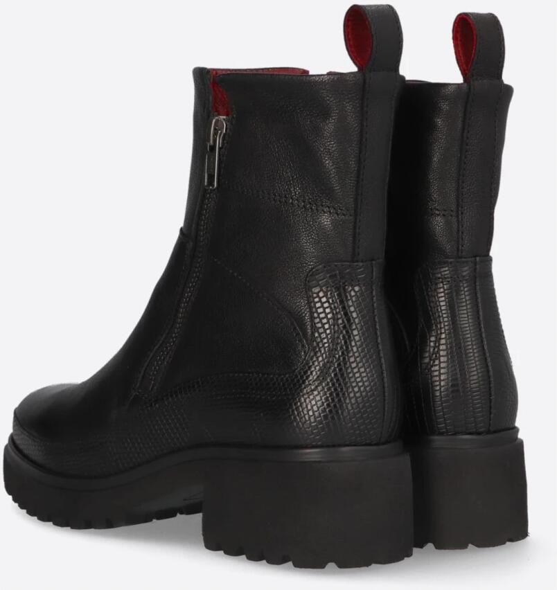 Piedi Nudi Coco Dames Enkellaarsjes Leer Zwart - Foto 3