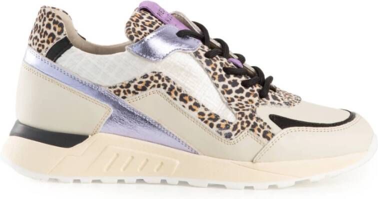 Piedi Nudi Stijlvolle Sneakers Beige Dames