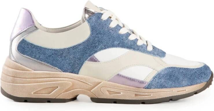 Piedi Nudi Stijlvolle Sneakers Blue Dames