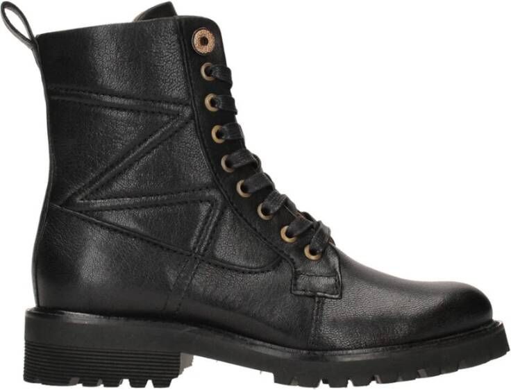 Piedi Nudi Stijlvolle Veterlaarzen Black Dames