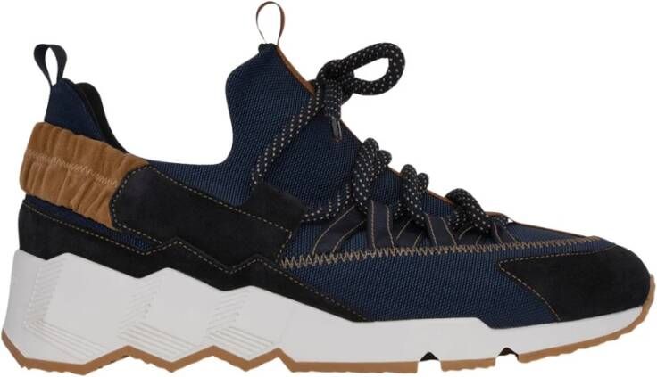 Pierre Hardy Nylon Trek Sneakers met Grafisch Leer