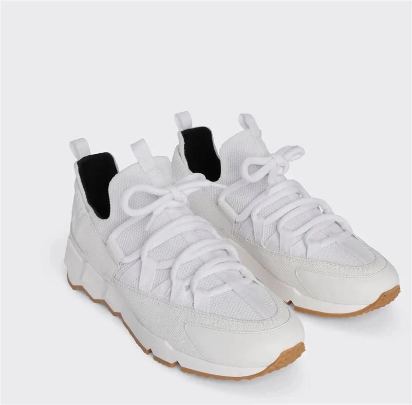 Pierre Hardy Witte Nylon Sneakers met Grafische Leren Details - Foto 2