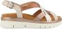 Pikolinos Beige Casual Leren Dames Sandalen Beige Dames - Thumbnail 11